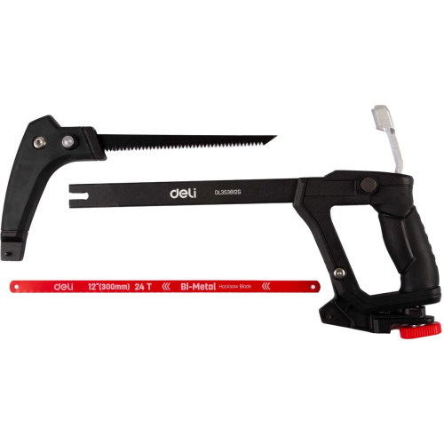 Ножовка DELI DL353812G по металлу, дереву, пластику 300мм