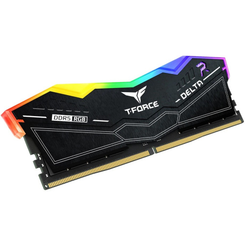 ОЗУ TEAMGROUP T-Force Delta RGB 64GB (FF3D564G6000HC38JDC01) (2x32GB) DDR5 6000MHz CL38 (38-46-46-84) 1.35V / Black