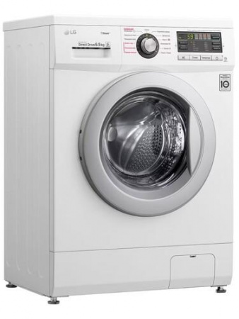 Стиральная машина LG F1296WDS1 60х44х85 см Класс: A загр.фронтальная макс.:6.5кг белый 1200 об/мин