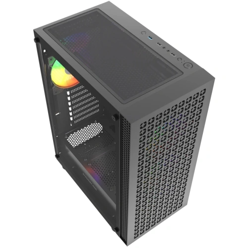 Корпус Powercase Mistral EA18 (CMAEA18-A4), Tempered Glass, 4x 120mm ARGB PWM Fan, чёрный, ATX