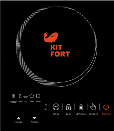 Плита Kitfort КТ-105 черный