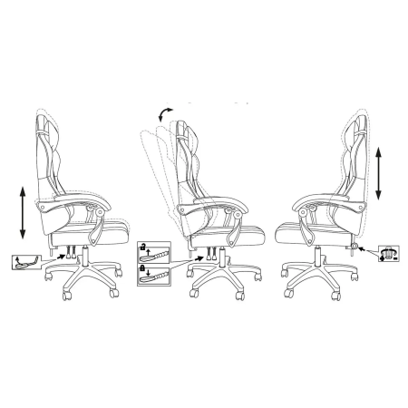 Кресло игровое Zombie Rudger черный