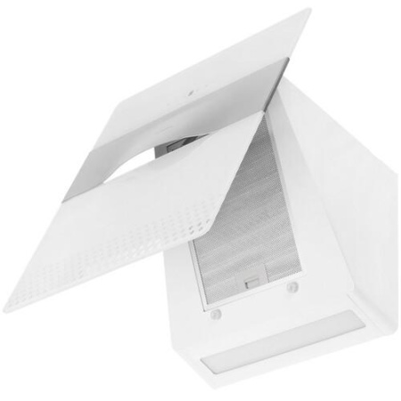 Вытяжка наклонная Hansa OKP6654IWSH белый/серебристый