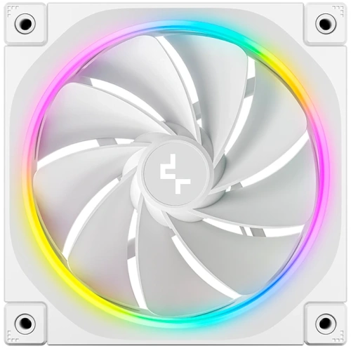 Вентилятор DEEPCOOL FL12R WH-3 in 1 120x120x25мм (PWM, ARGB, белый, 500-2150об/мин) Color Box