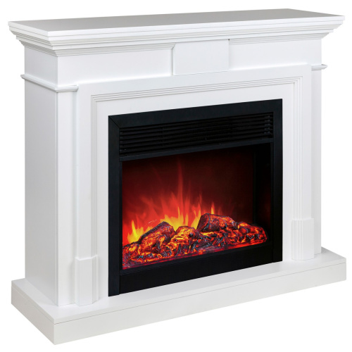Электрокамин RealFlame Marco 25,5/26 WT белый с очагом Moonblaze Black