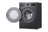 Стиральная машина LG F2Y1VS6J 9 кг, инверторный мотор с прямым приводом функция пара Steam, 8 программ, для аллергиков и детской одежды, черный