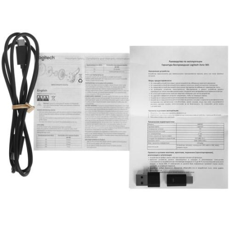 Беспроводные наушники Logitech Zone 305 UC черный