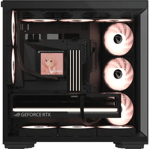 Корпус Formula Crystal Z7 черный без БП ATX 11x120mm 4x140mm 1xUSB3.0 1xUSB3.1 audio bott PSU