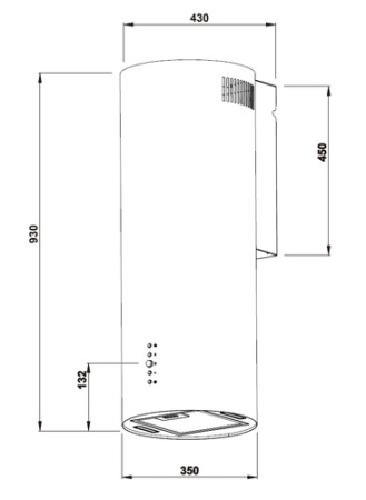 Вытяжка пристенная Weissgauff Gracia IX серебристый
