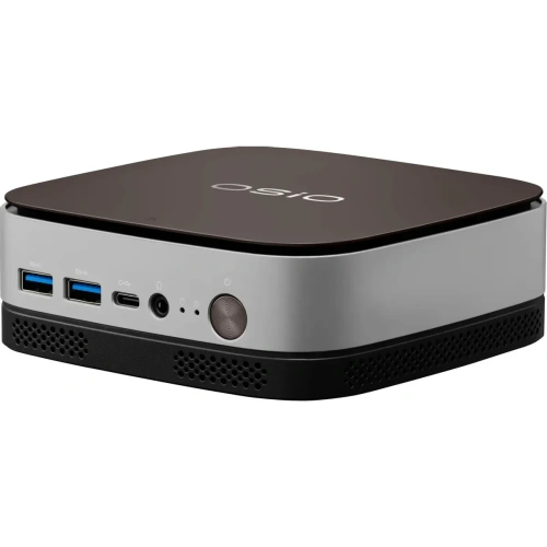 Неттоп OSIO BaseLine B51i-012 Intel Core i3 1215U, DDR4 16ГБ, 512ГБ(SSD), Intel UHD Graphics, Windows 11 Pro, коричневый и серебристый