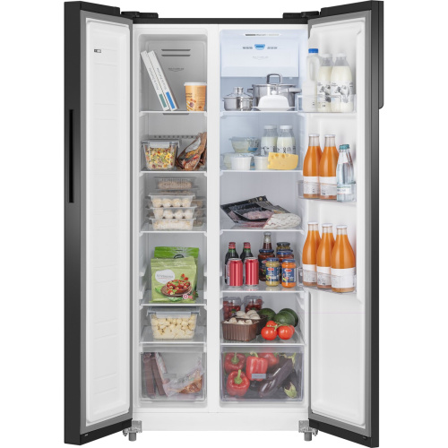 Холодильник Weissgauff WSBS 500 Inverter NoFrost Black Glass