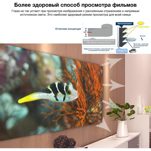 Экран на раме Cactus 127x224см Alr Expert CS-PSALRE-224X127-WM 16:9 настенный натяжной черный