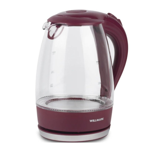 Чайник WILLMARK WEK-1708G Бордовый