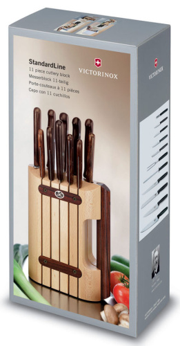Набор ножей Victorinox Wood (5.1150.11) 11шт с подставкой дерево