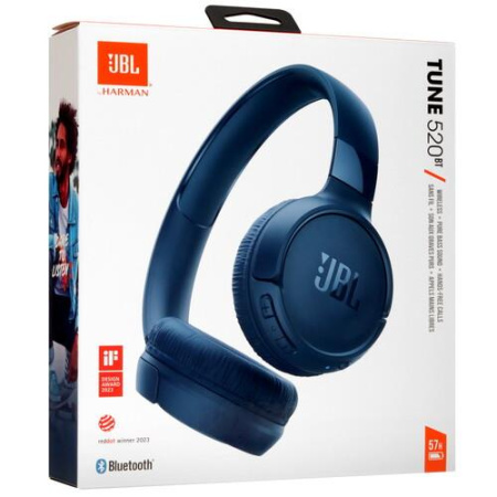 Беспроводные наушники JBL Tune 520BT синий