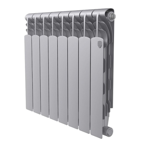 Биметаллический радиатор отопления  Royal Thermo Revolution Bimetall 500 2.0 8 Секций Silver Satin