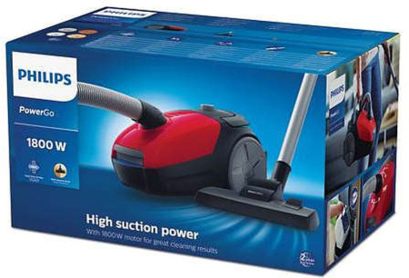 Пылесос Philips PowerGo FC8293/01 красный/черный