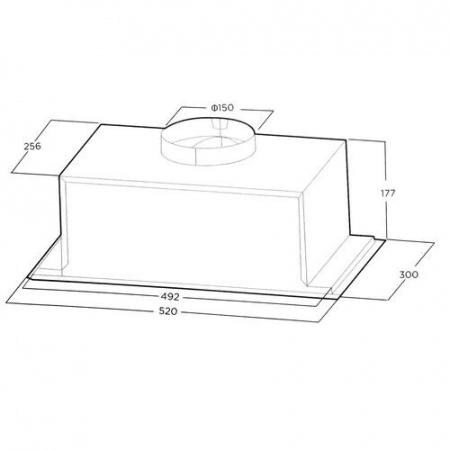 Вытяжка полновстраиваемая Midea MH60I301X серебристый