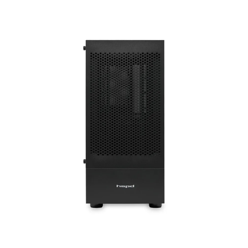 Корпус HSPD M540 (M540-TGBK), без БП, Mesh Mid Tower, Black, TG, 0.45 SPCC, no fans, ATX, mITX, 160/300/150mm, 2x2.5", 7xPCI, 1xUSB-A 3.0
