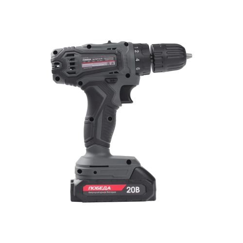 Дрель-шуруповерт Победа ДА-20/2 Ли-М (180201702) 2,0Ач, 2 АКБ+ЗУ