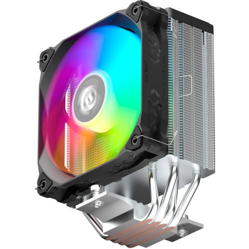 Кулер PentaWave PC-Z04E SRB ARGB LGA115X/1200/1700/AM4/AM5 (TDP 220W, 1*120mm ARGB PWM Fan, 4 тепловые трубки 6мм, 600-1850RPM)