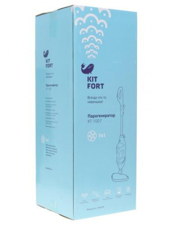 Пароочиститель Kitfort KT-1007 белый