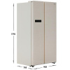 Холодильник Side by Side   Midea MDRS791MIE33 бежевый