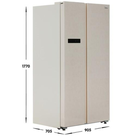 Холодильник Side by Side   Midea MDRS791MIE33 бежевый