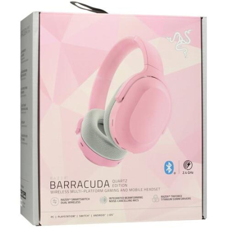 Беспроводные/проводные наушники Razer Barracuda розовый