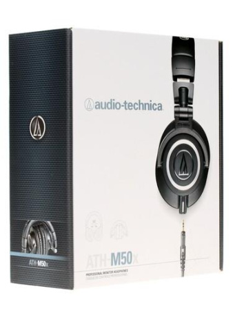 Проводные наушники Audio-Technica ATH-M50X черный