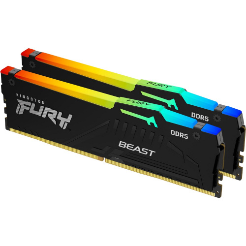 ОЗУ Kingston Fury Beast RGB (KF560C36BBE2AK2-64) DDR5 64Gb 6000Mhz CL36 K2 2x32Гб