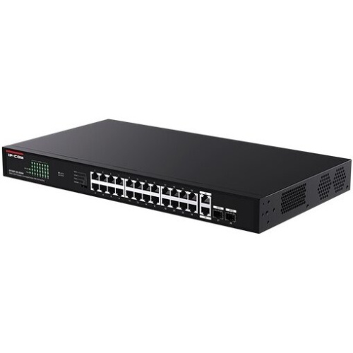 Неуправляемый PoE коммутатор IP-COM G1128P-24-250W с 24 Гигабитными портами PoE и 2 SFP портами