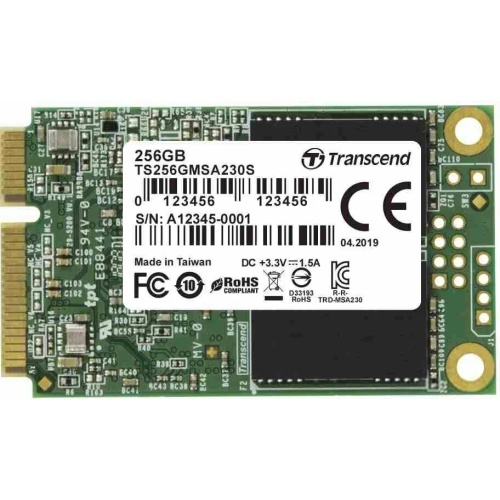 SSD Transcend MSA230S TS256GMSA230S 256GB, mSATA, SATA III, 3D TLC R/W - 560/500 MB/s