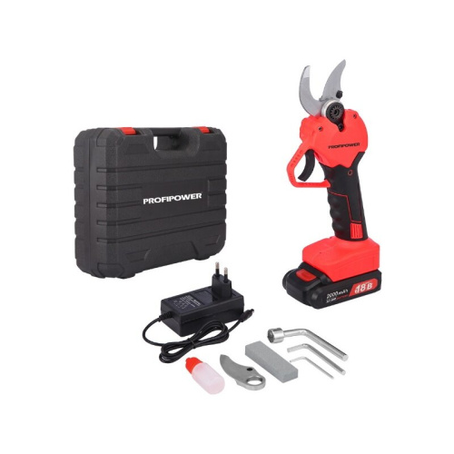 Секатор аккумуляторный PROFIPOWER MKGSP-18V (E0099) бесщеточный, зап. лезвие, набор ключей, З/У