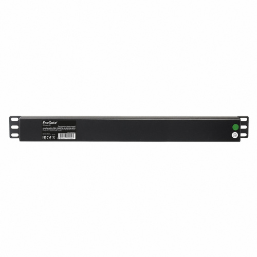 Блок розеток ExeGate ServerPro PDU-19H807 Al-8S-EU2CU-SW-SPD1 (EX280846RUS) 19", 1U, Алюминий, 8 Schuko, кабель с евровилкой VDE-250V-16A-3*1.5mm