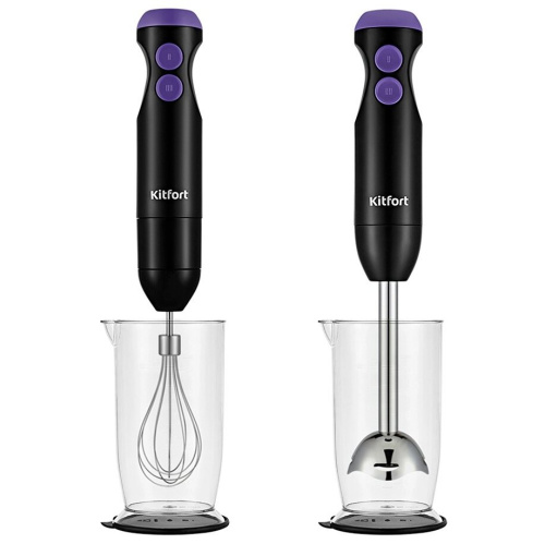 Блендер Kitfort КТ-3041-1 черный/фиолетовый