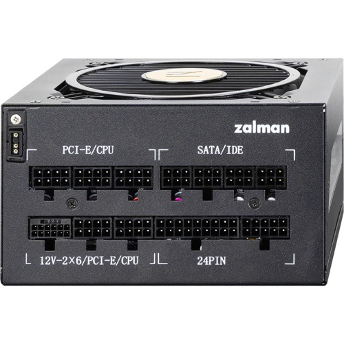 Блок питания Zalman ZM1000-TMX2 View, 1000W, ATX12V v3.0, APFC, 12cm Fan, 80+ Gold Gen5, Full Modular, side ARGB lights, Retail