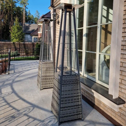 Уличный газовый обогреватель WWT 13I Rotang Grey Mini 1.8m