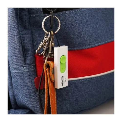 USB-флешка A-DATA UV320 AUV320-128G-RWHGN 128GB, USB 3.2, белый/зеленый