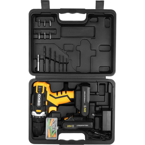 Дрель-шуруповерт DEKO Banger 20V One+ (083-1043) 20В, 2х1.5Ач
