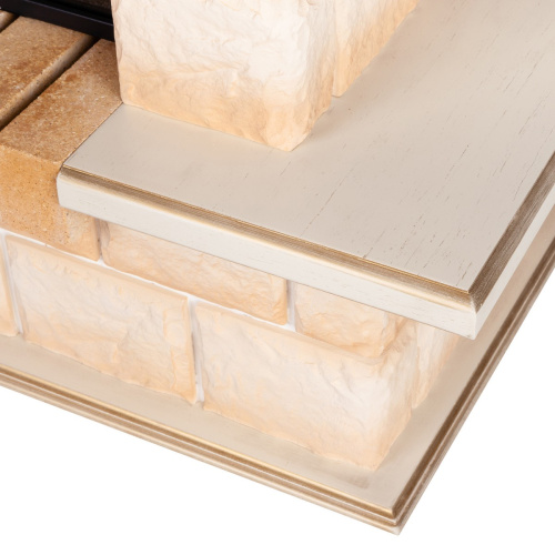 Электрокамин RealFlame Gracia 24/25,5 WT белый дуб с золотой патиной с очагом Sparta 25,5 LED