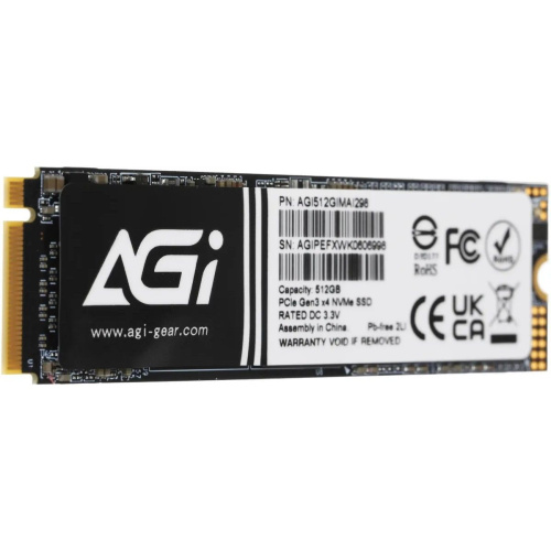 SSD AGI AI298 AGI512GIMAI298-CB M.2 PCIe 512GB Retail-Color Box