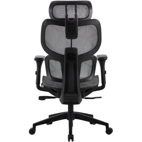 Кресло Cactus CS-MC555-GY черный/серый сетка с подголов. крестов. пластик пластик черный