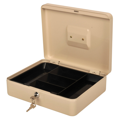 Ящик для денег Cactus CS-CB-004WT 90x300x240 бежевый металл