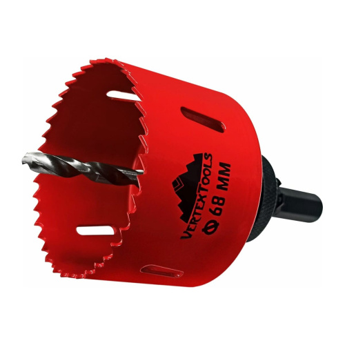 Коронка по металлу с переходником Vertex Tools 1818-01-68 68мм