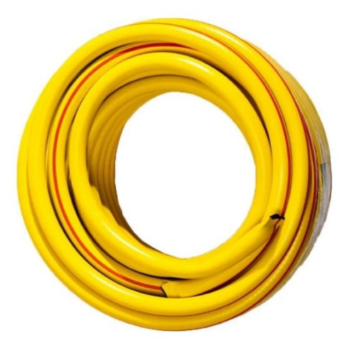 Шланг поливочный Вихрь 73/7/2/4 ПВХ усиленный, пищевой трехслойный армированный 3/4, 25 м (жёлтый)