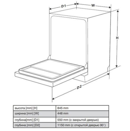Встраиваемая посудомоечная машина Hansa ZIM435TQ