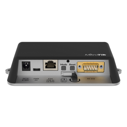 Роутер беспроводной MikroTik RB912R-2ND-LTM&EC200A-EU LtAP mini LTE kit (2024) 10/100BASE-TX/4G черный