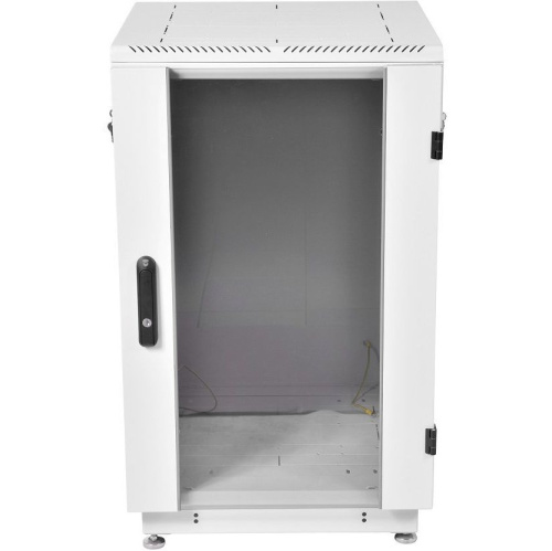 Шкаф коммутационный ЦМО ШТК-М-18.6.6-1ААА-9005 напольный 18U 600x600мм пер.дв.стекл черный