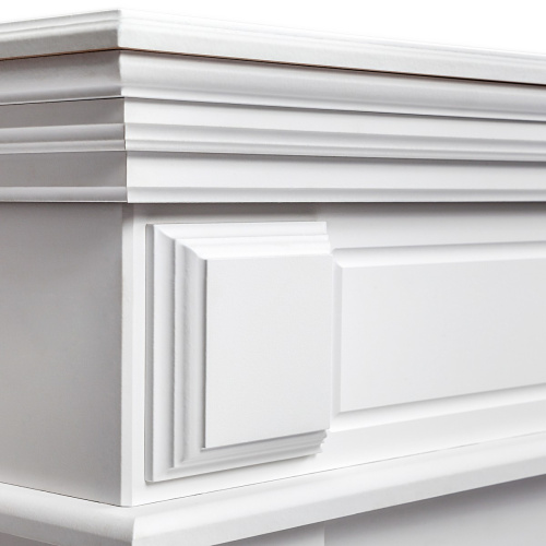 Электрокамин RealFlame Leda 24/25,5 WT белый матовый с очагом Sparta 25,5 LED